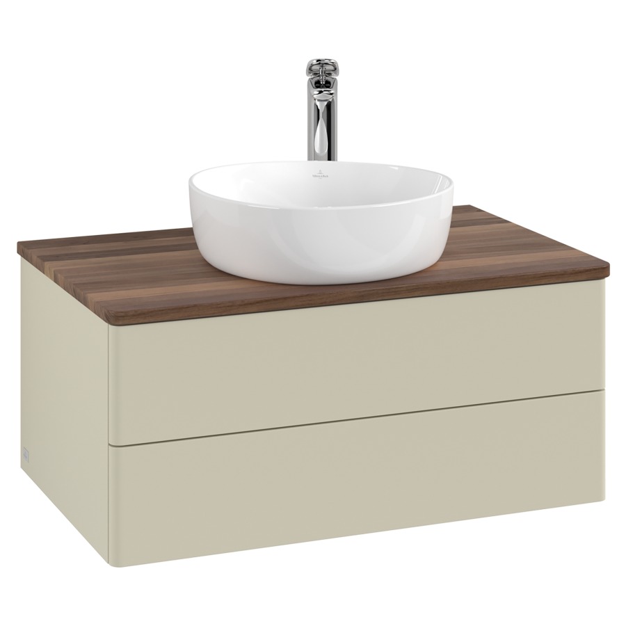 Élément inférieur  Antao
80 x 36 x 50 cm
élément de tiroir, 2&nbsp;tiroirs
avec siphon gain de place
avec matériel de fixation
pour 1 lavabo à poser 234182/234184/234185
recouvrement Warm Walnut, 1 trou pour robinet