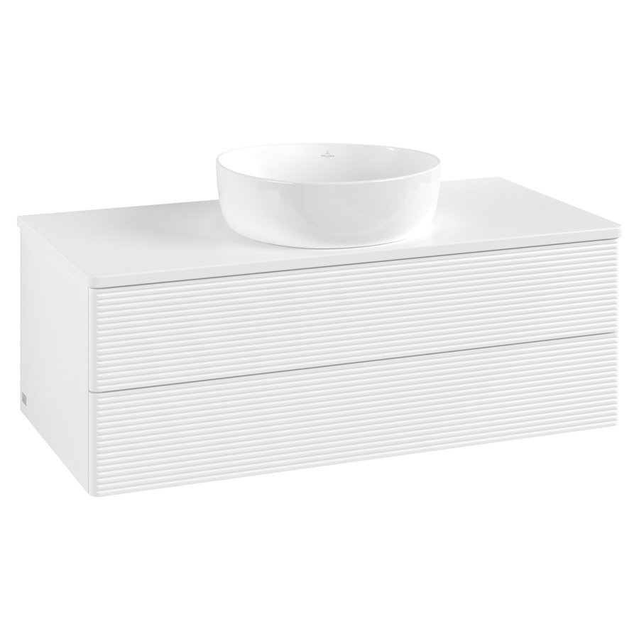 Élément inférieur  Antao
100 x 36 x 50 cm
élément de tiroir, 2&nbsp;tiroirs
avec siphon gain de place
avec matériel de fixation
pour 1 lavabo à poser 234171/234172/234173
recouvrement sans trou pour robinet