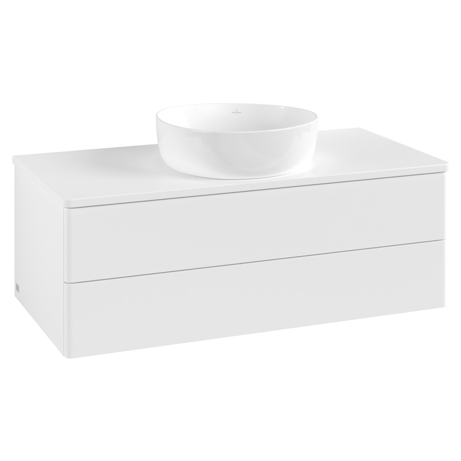 Élément inférieur  Antao
100 x 36 x 50 cm
élément de tiroir, 2&nbsp;tiroirs
avec siphon gain de place
avec matériel de fixation
pour 1 lavabo à poser 234171/234172/234173
recouvrement sans trou pour robinet