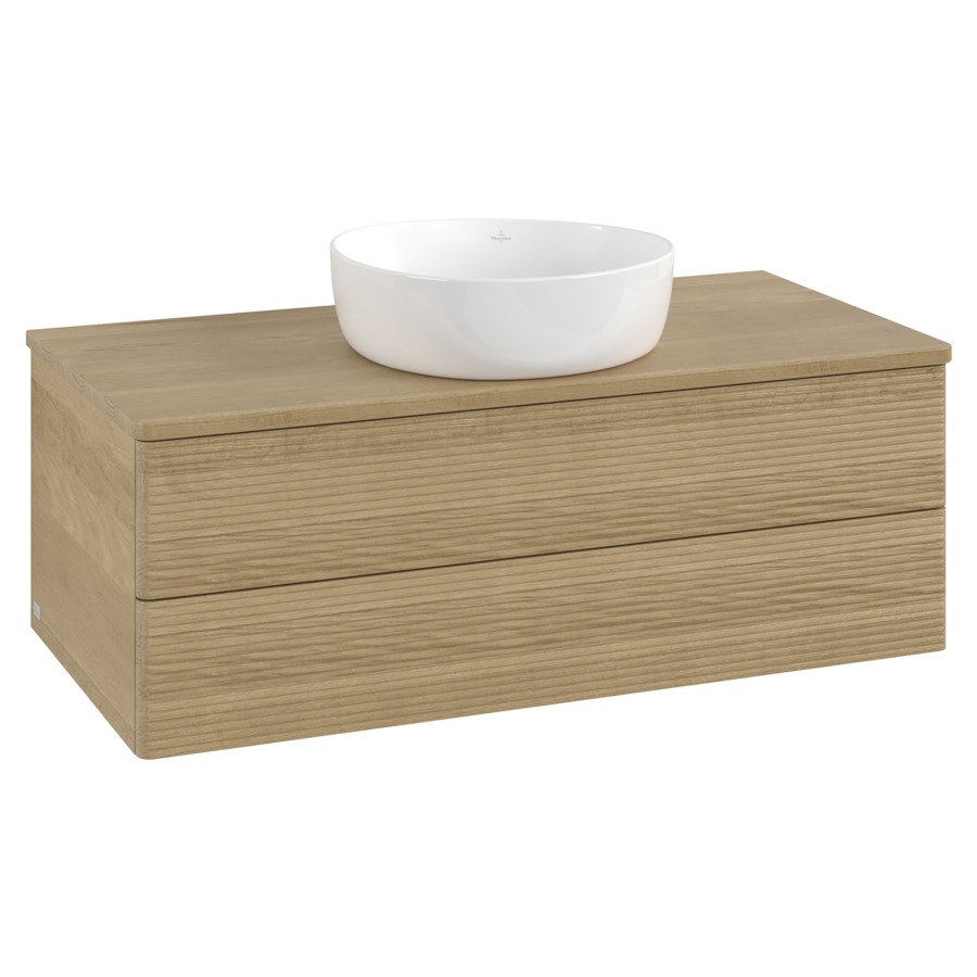 Élément inférieur  Antao
100 x 36 x 50 cm
élément de tiroir, 2&nbsp;tiroirs
avec siphon gain de place
avec matériel de fixation
pour 1 lavabo à poser 234171/234172/234173
recouvrement Honey Oak
sans trou pour robinet
