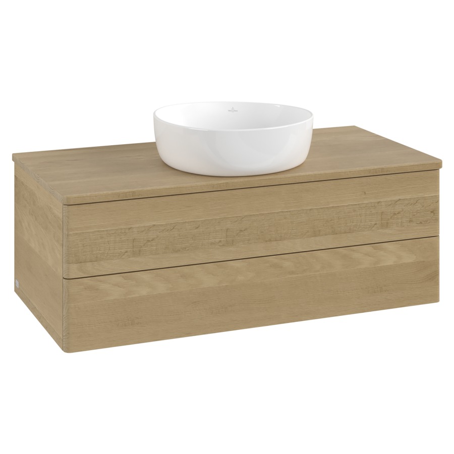 Élément inférieur  Antao
100 x 36 x 50 cm
élément de tiroir, 2&nbsp;tiroirs
avec siphon gain de place
avec matériel de fixation
pour 1 lavabo à poser 234171/234172/234173
recouvrement Honey Oak
sans trou pour robinet