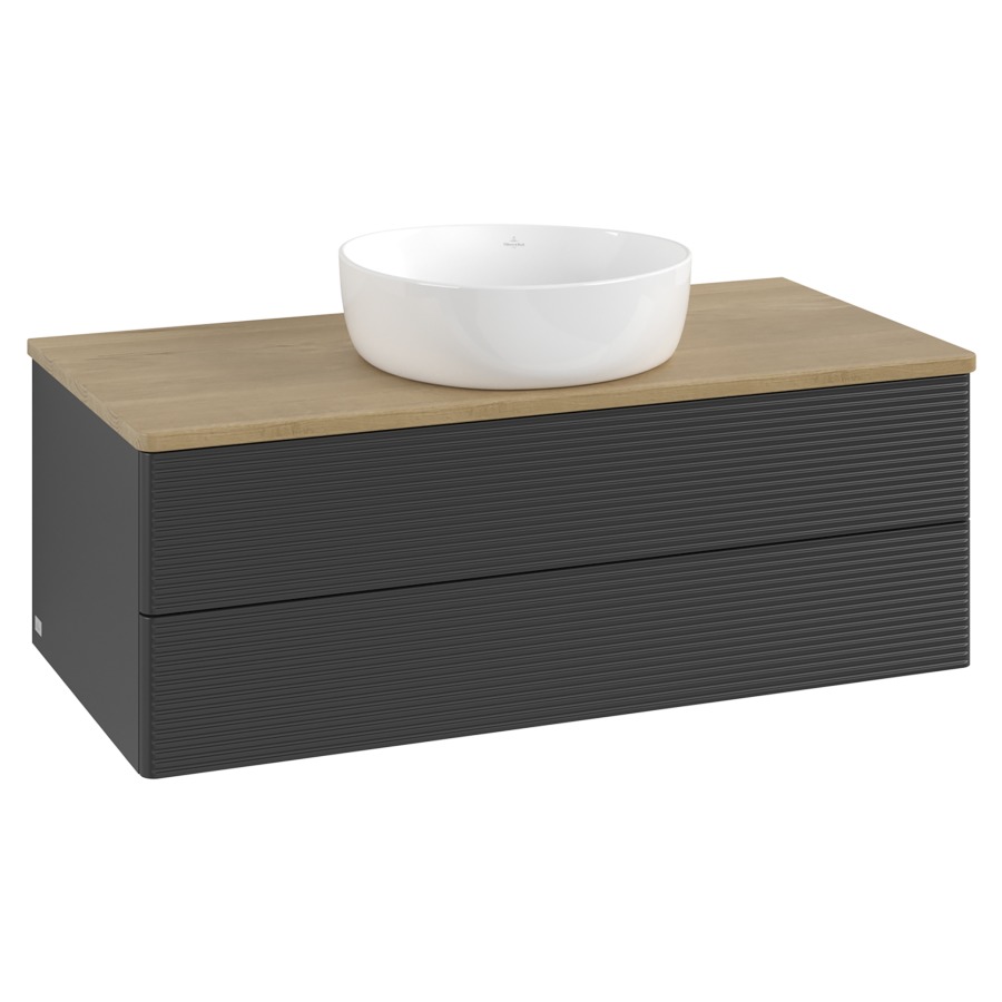 Élément inférieur  Antao
100 x 36 x 50 cm
élément de tiroir, 2&nbsp;tiroirs
avec siphon gain de place
avec matériel de fixation
pour 1 lavabo à poser 234171/234172/234173
recouvrement Honey Oak
sans trou pour robinet