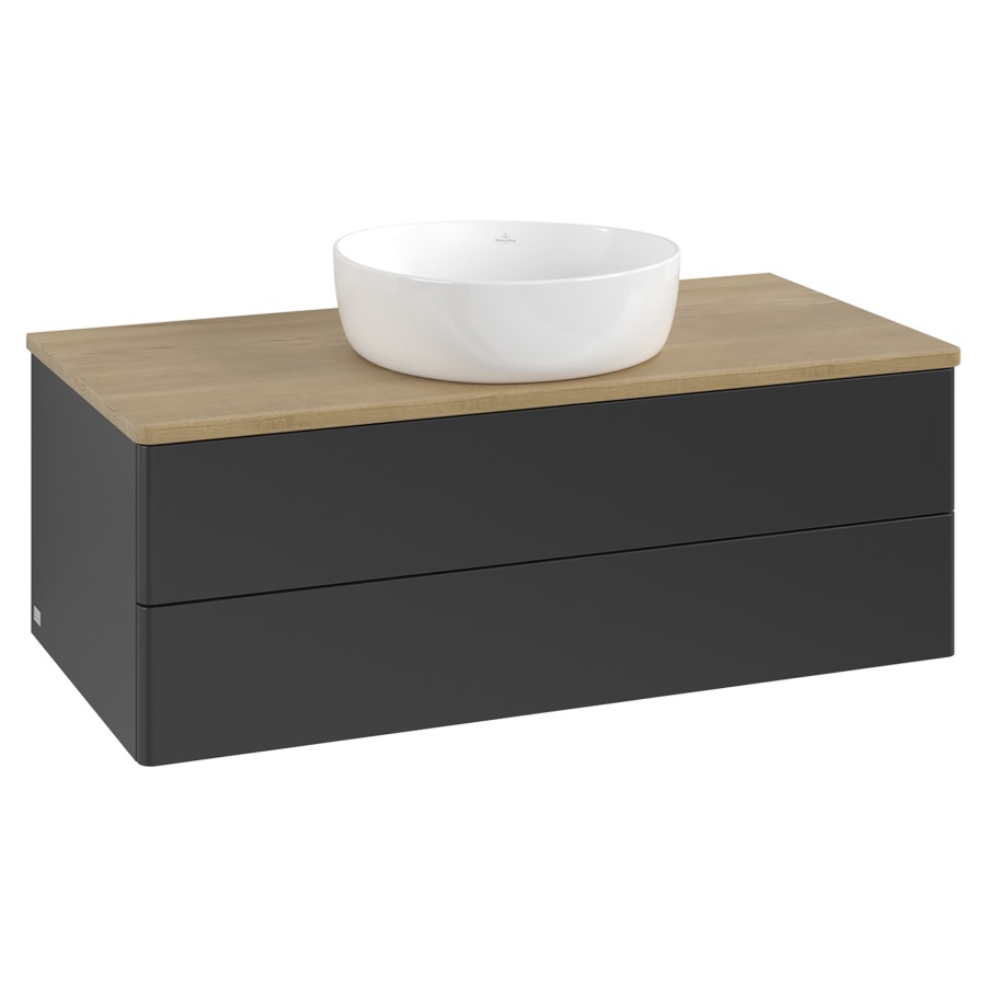 Élément inférieur  Antao
100 x 36 x 50 cm
élément de tiroir, 2&nbsp;tiroirs
avec siphon gain de place
avec matériel de fixation
pour 1 lavabo à poser 234171/234172/234173
recouvrement Honey Oak
sans trou pour robinet