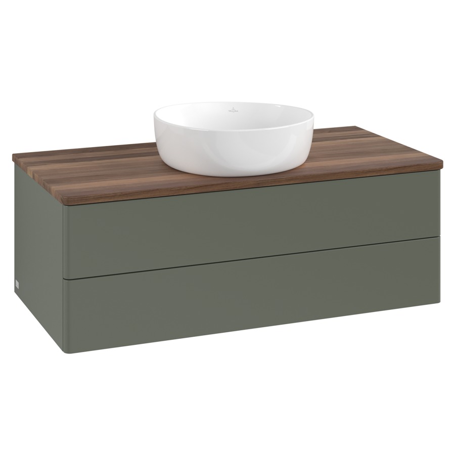 Élément inférieur  Antao
100 x 36 x 50 cm
élément de tiroir, 2&nbsp;tiroirs
avec siphon gain de place
avec matériel de fixation
pour 1 lavabo à poser 234171/234172/234173
recouvrement Warm Walnut
sans trou pour robinet