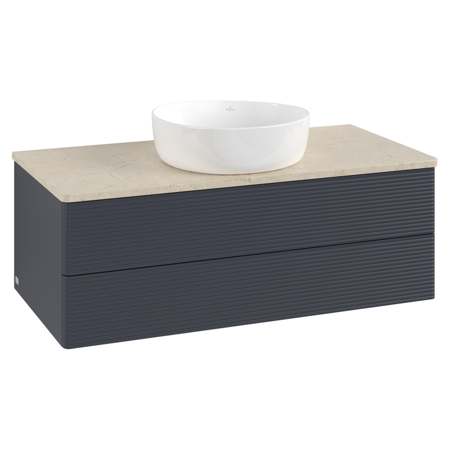 Élément inférieur  Antao
100 x 36 x 50 cm
élément de tiroir, 2&nbsp;tiroirs
avec siphon gain de place
avec matériel de fixation
pour 1 lavabo à poser 234171/234172/234173
recouvrement Botticino
sans trou pour robinet