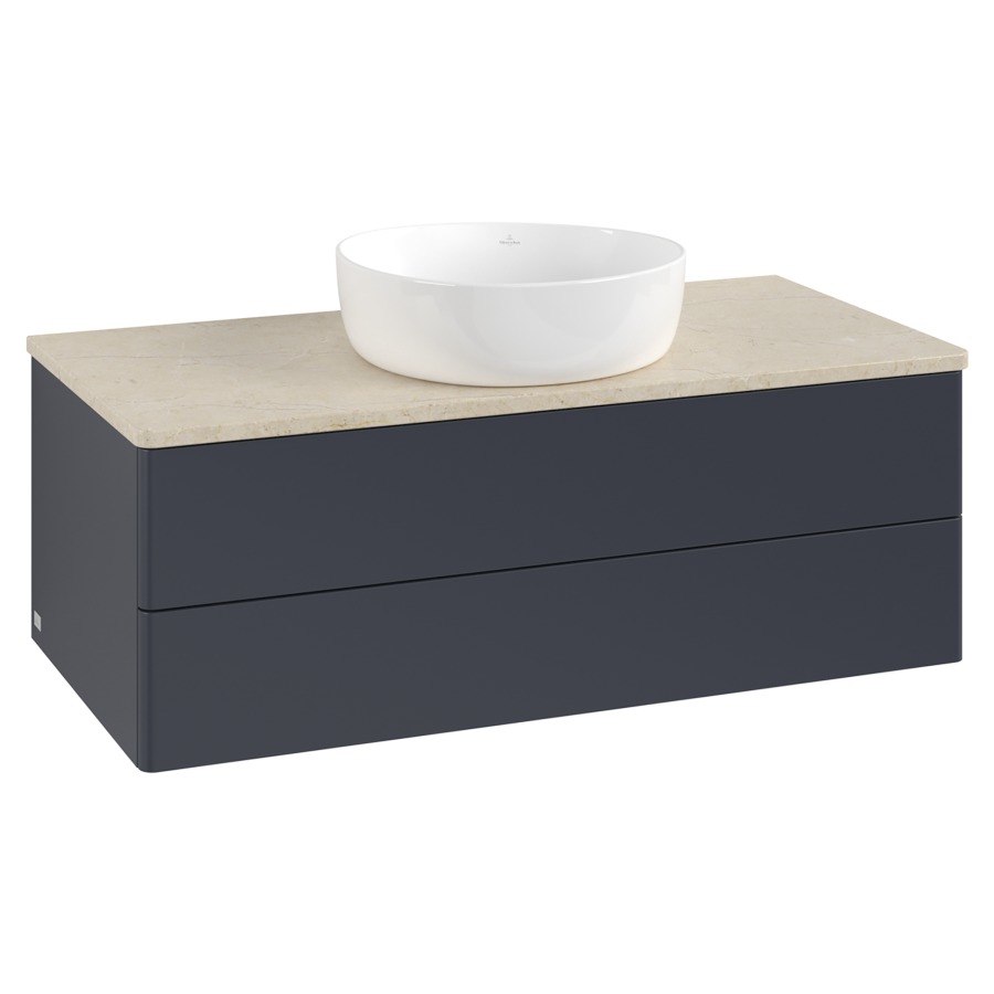 Élément inférieur  Antao
100 x 36 x 50 cm
élément de tiroir, 2&nbsp;tiroirs
avec siphon gain de place
avec matériel de fixation
pour 1 lavabo à poser 234171/234172/234173
recouvrement Botticino
sans trou pour robinet