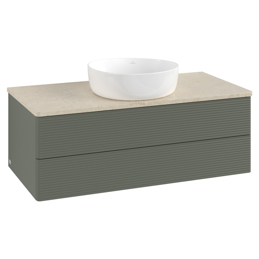 Élément inférieur  Antao
100 x 36 x 50 cm
élément de tiroir, 2&nbsp;tiroirs
avec siphon gain de place
avec matériel de fixation
pour 1 lavabo à poser 234171/234172/234173
recouvrement Botticino
sans trou pour robinet