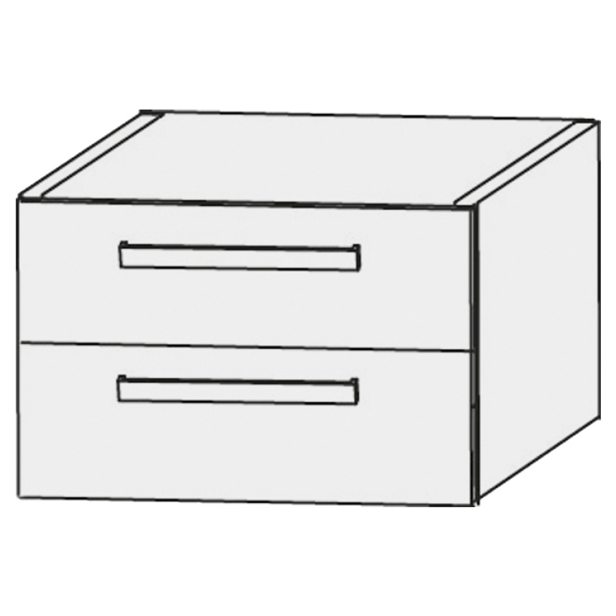 Élément inférieur  Design Line Platino 2.0
80 x 32 x 30-46.9 cm
élément de tiroir, 2&nbsp;tiroirs
mesures selon les indications