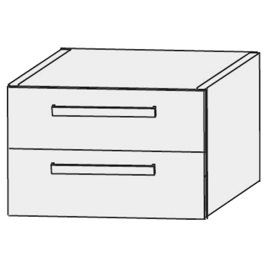 Élément inférieur  Design Line Platino 2.0
90 x 32 x 49 cm
élément de tiroir, 2&nbsp;tiroirs