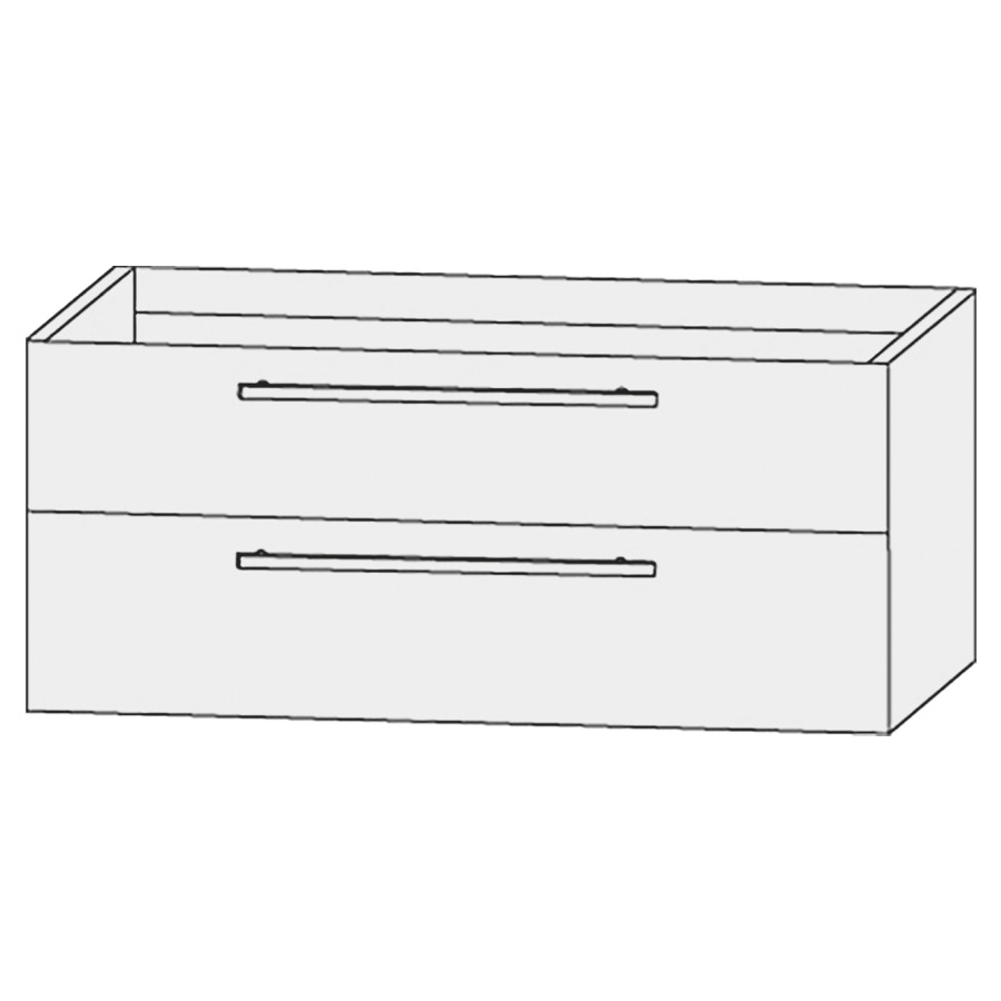 Élément inférieur  Design Line Tess Cuba
100 x 48 x 45 cm
élément de tiroir, 2&nbsp;tiroirs
pour lavabo pour meuble 107469