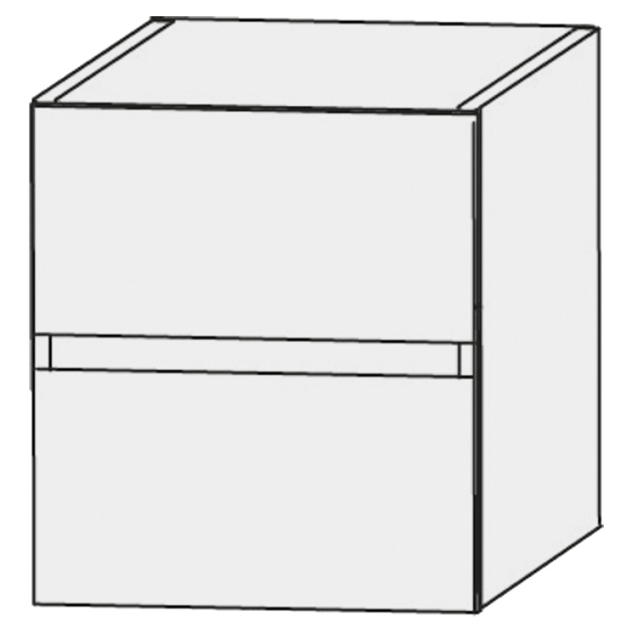 Élément inférieur  Design Line Platino 2.0
70 x 52 x 39.5 cm
élément de tiroir, 2&nbsp;tiroirs
sans poignée