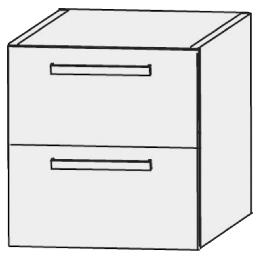 Élément inférieur  Design Line Platino 2.0
70 x 48 x 49 cm
élément de tiroir, 2&nbsp;tiroirs