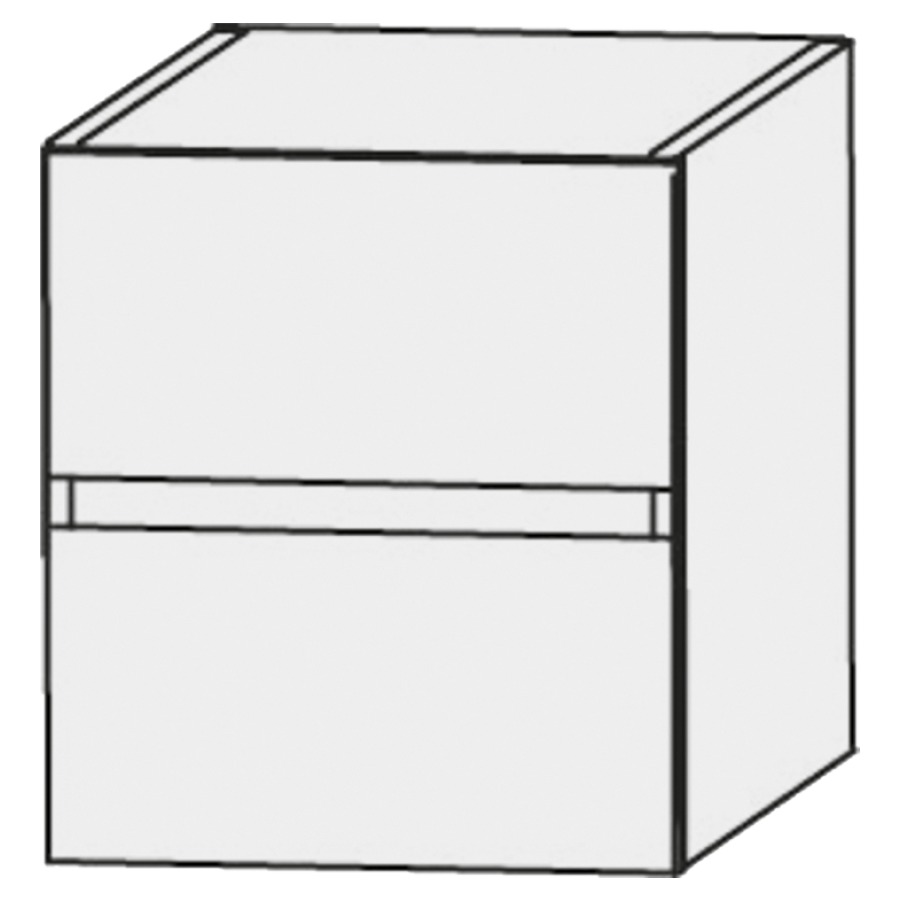 Élément inférieur  Design Line Platino 2.0
80 x 52 x 49 cm
élément de tiroir, 2&nbsp;tiroirs
sans poignée