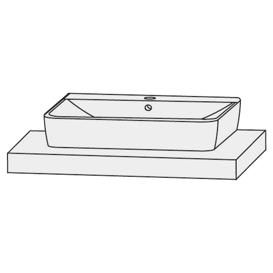 Lavabo à poser Design Line Platino 2.0 Connect Air