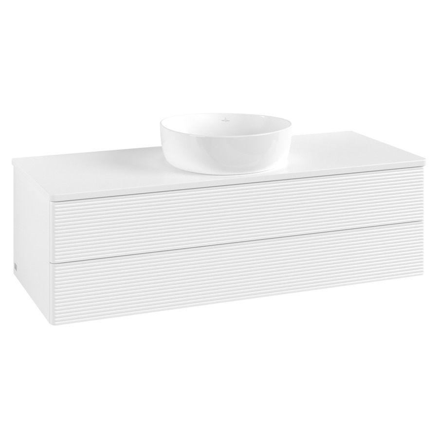 Élément inférieur  Antao
120 x 36 x 50 cm
élément de tiroir, 2&nbsp;tiroirs
avec siphon gain de place
avec matériel de fixation
pour 1 lavabo à poser 234171/234172/234173
recouvrement sans trou pour robinet
