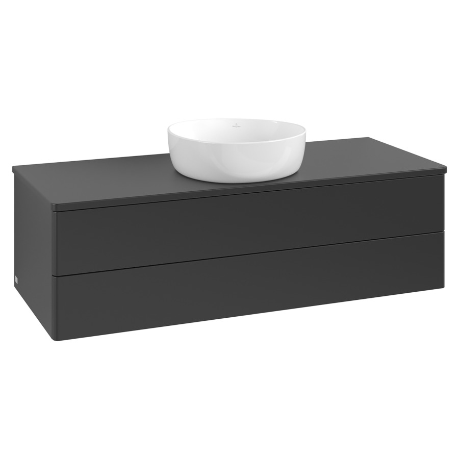 Élément inférieur  Antao
120 x 36 x 50 cm
élément de tiroir, 2&nbsp;tiroirs
avec siphon gain de place
avec matériel de fixation
pour 1 lavabo à poser 234171/234172/234173
recouvrement sans trou pour robinet