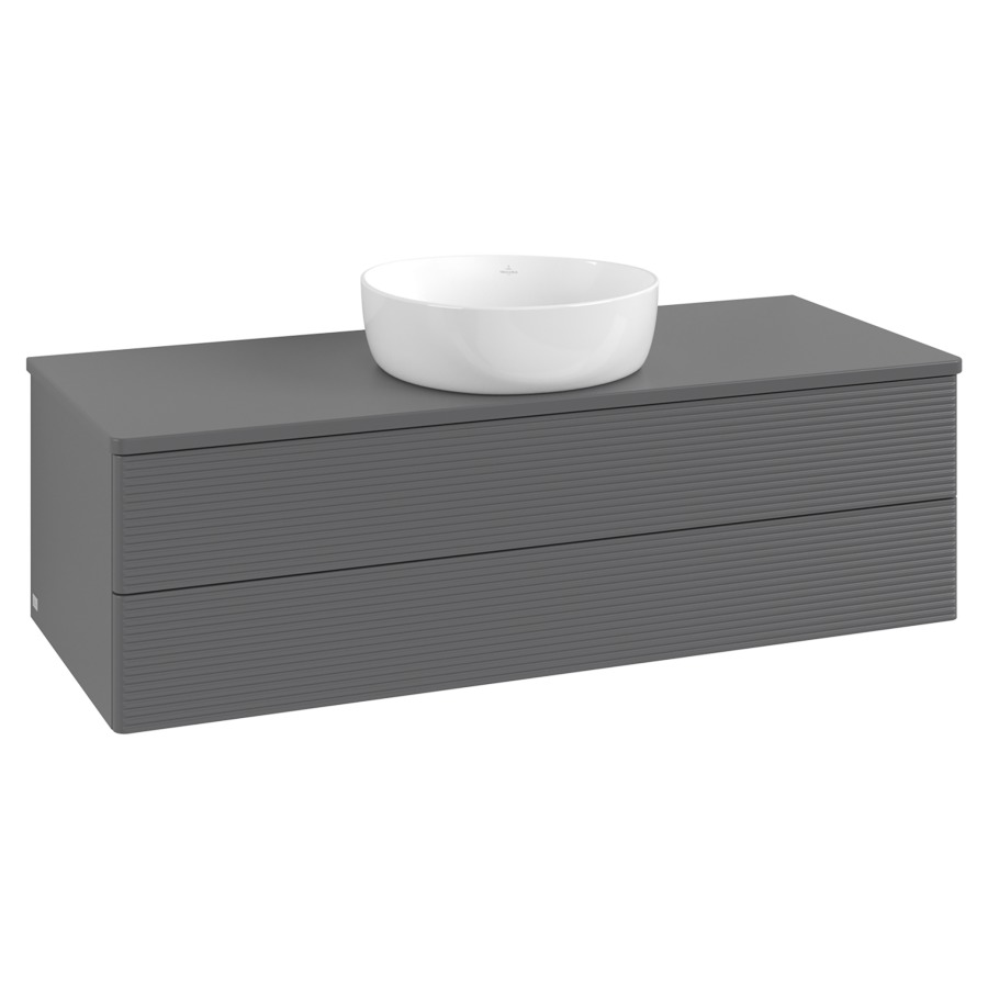 Élément inférieur  Antao
120 x 36 x 50 cm
élément de tiroir, 2&nbsp;tiroirs
avec siphon gain de place
avec matériel de fixation
pour 1 lavabo à poser 234171/234172/234173
recouvrement sans trou pour robinet