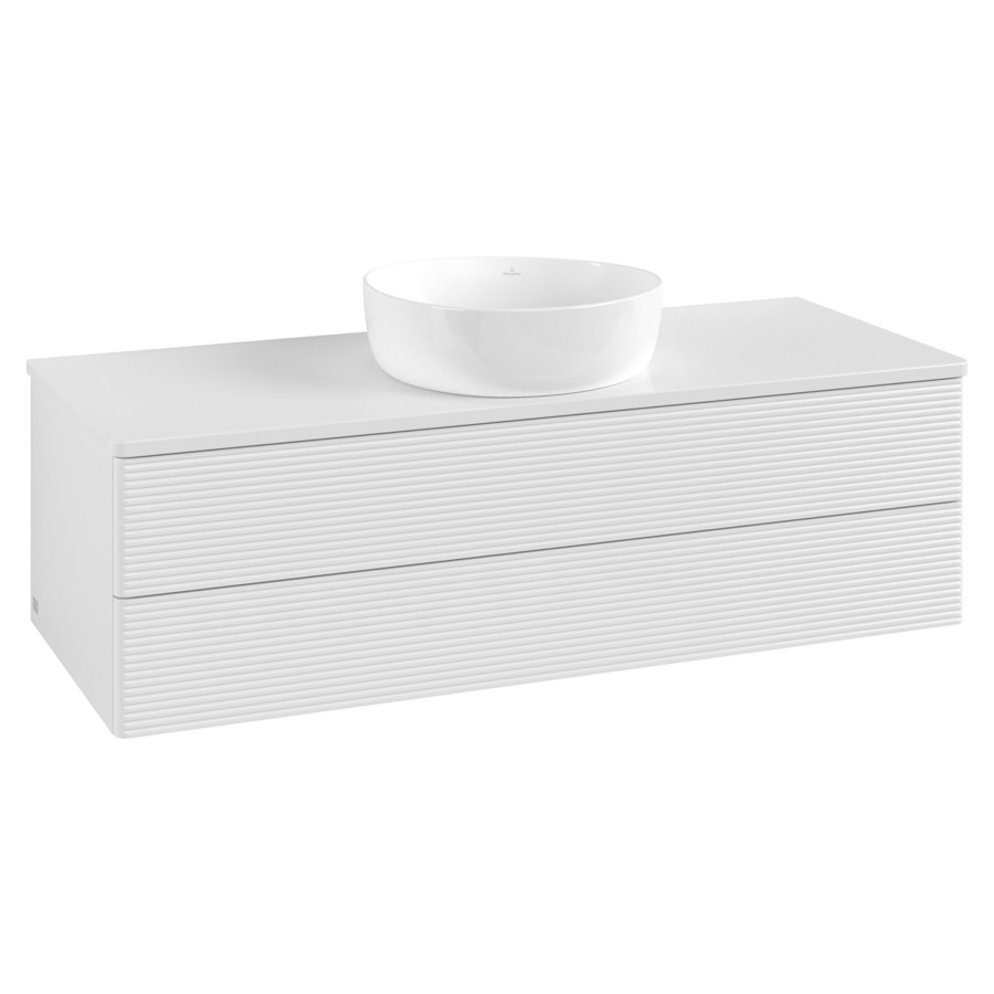 Élément inférieur  Antao
120 x 36 x 50 cm
élément de tiroir, 2&nbsp;tiroirs
avec siphon gain de place
avec matériel de fixation
pour 1 lavabo à poser 234171/234172/234173
recouvrement sans trou pour robinet