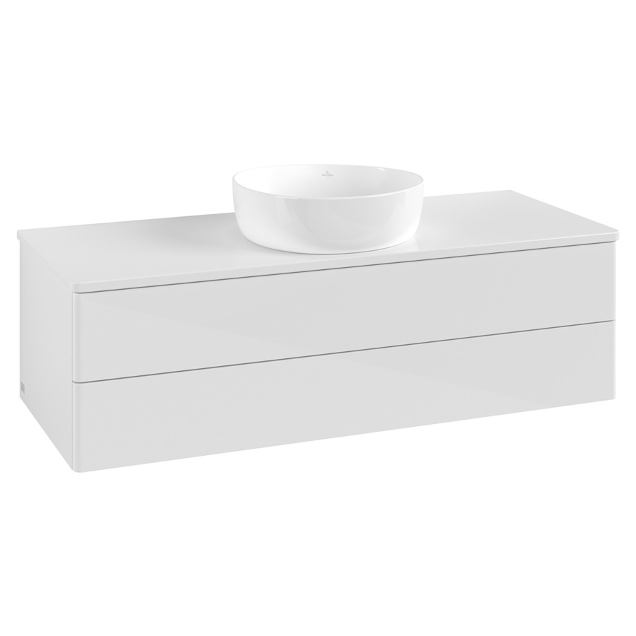 Élément inférieur  Antao
120 x 36 x 50 cm
élément de tiroir, 2&nbsp;tiroirs
avec siphon gain de place
avec matériel de fixation
pour 1 lavabo à poser 234171/234172/234173
recouvrement sans trou pour robinet
