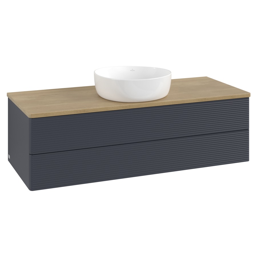 Élément inférieur  Antao
120 x 36 x 50 cm
élément de tiroir, 2&nbsp;tiroirs
avec siphon gain de place
avec matériel de fixation
pour 1 lavabo à poser 234171/234172/234173
recouvrement Honey Oak
sans trou pour robinet