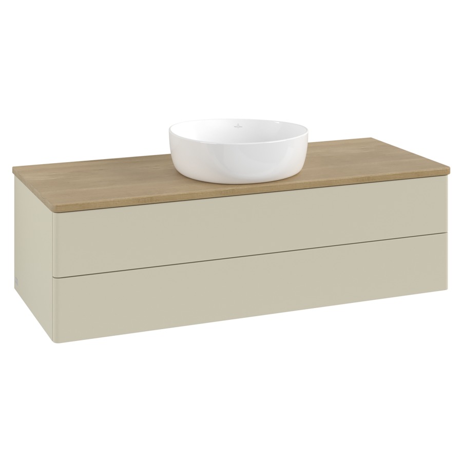Élément inférieur  Antao
120 x 36 x 50 cm
élément de tiroir, 2&nbsp;tiroirs
avec siphon gain de place
avec matériel de fixation
pour 1 lavabo à poser 234171/234172/234173
recouvrement Honey Oak
sans trou pour robinet