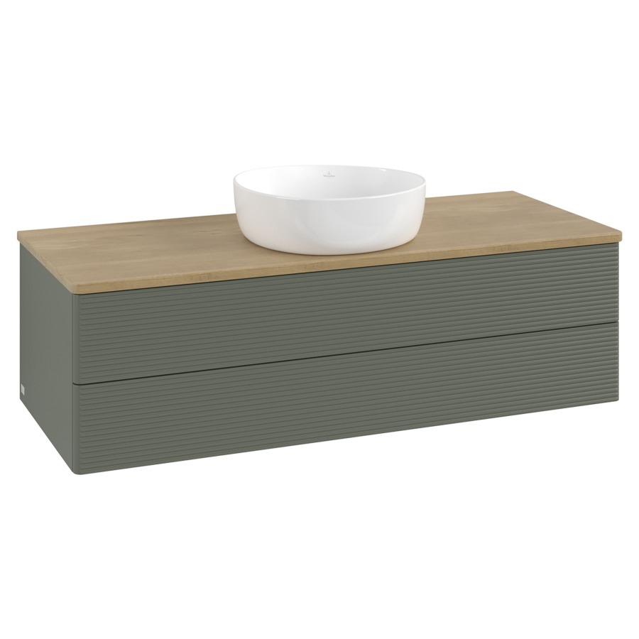 Élément inférieur  Antao
120 x 36 x 50 cm
élément de tiroir, 2&nbsp;tiroirs
avec siphon gain de place
avec matériel de fixation
pour 1 lavabo à poser 234171/234172/234173
recouvrement Honey Oak
sans trou pour robinet