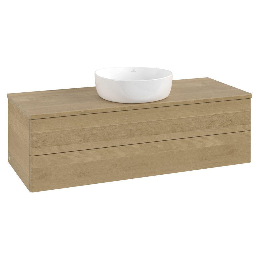 Élément inférieur  Antao
120 x 36 x 50 cm
élément de tiroir, 2&nbsp;tiroirs
avec siphon gain de place
avec matériel de fixation
pour 1 lavabo à poser 234171/234172/234173
recouvrement Honey Oak
sans trou pour robinet