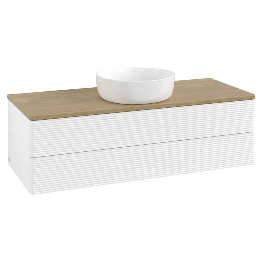 Élément inférieur  Antao
120 x 36 x 50 cm
élément de tiroir, 2&nbsp;tiroirs
avec siphon gain de place
avec matériel de fixation
pour 1 lavabo à poser 234171/234172/234173
recouvrement Honey Oak
sans trou pour robinet