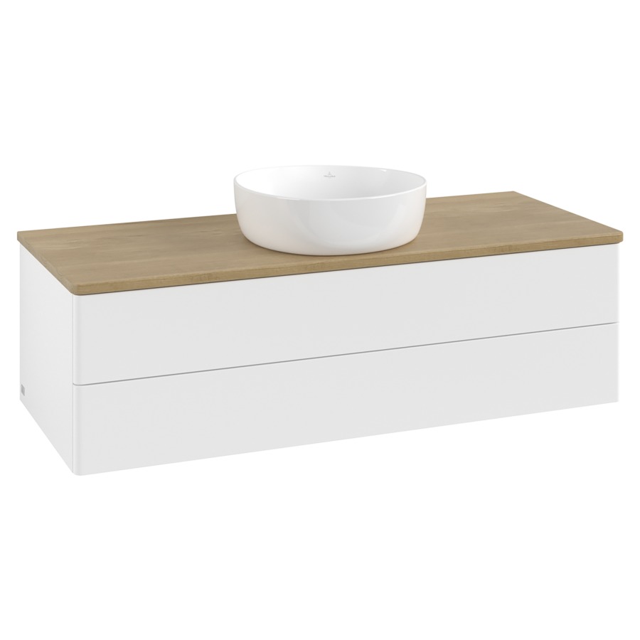 Élément inférieur  Antao
120 x 36 x 50 cm
élément de tiroir, 2&nbsp;tiroirs
avec siphon gain de place
avec matériel de fixation
pour 1 lavabo à poser 234171/234172/234173
recouvrement Honey Oak
sans trou pour robinet