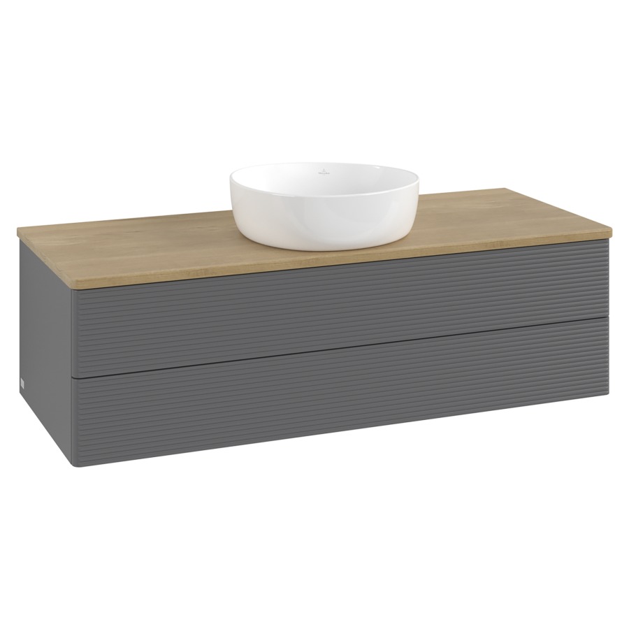 Élément inférieur  Antao
120 x 36 x 50 cm
élément de tiroir, 2&nbsp;tiroirs
avec siphon gain de place
avec matériel de fixation
pour 1 lavabo à poser 234171/234172/234173
recouvrement Honey Oak
sans trou pour robinet
