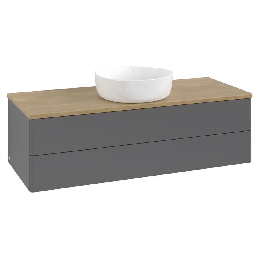 Élément inférieur  Antao
120 x 36 x 50 cm
élément de tiroir, 2&nbsp;tiroirs
avec siphon gain de place
avec matériel de fixation
pour 1 lavabo à poser 234171/234172/234173
recouvrement Honey Oak
sans trou pour robinet