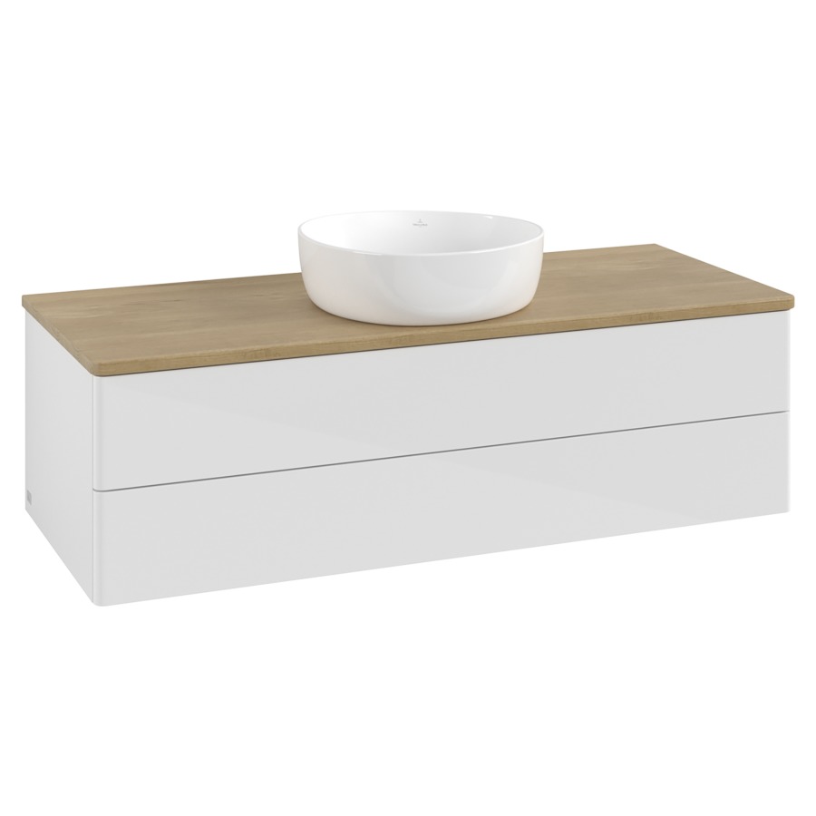 Élément inférieur  Antao
120 x 36 x 50 cm
élément de tiroir, 2&nbsp;tiroirs
avec siphon gain de place
avec matériel de fixation
pour 1 lavabo à poser 234171/234172/234173
recouvrement Honey Oak
sans trou pour robinet