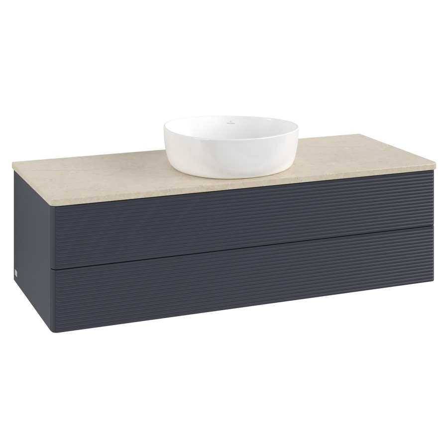 Élément inférieur  Antao
120 x 36 x 50 cm
élément de tiroir, 2&nbsp;tiroirs
avec siphon gain de place
avec matériel de fixation
pour 1 lavabo à poser 234171/234172/234173
recouvrement Botticino
sans trou pour robinet