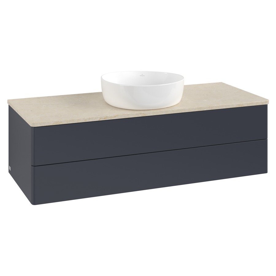 Élément inférieur  Antao
120 x 36 x 50 cm
élément de tiroir, 2&nbsp;tiroirs
avec siphon gain de place
avec matériel de fixation
pour 1 lavabo à poser 234171/234172/234173
recouvrement Botticino
sans trou pour robinet