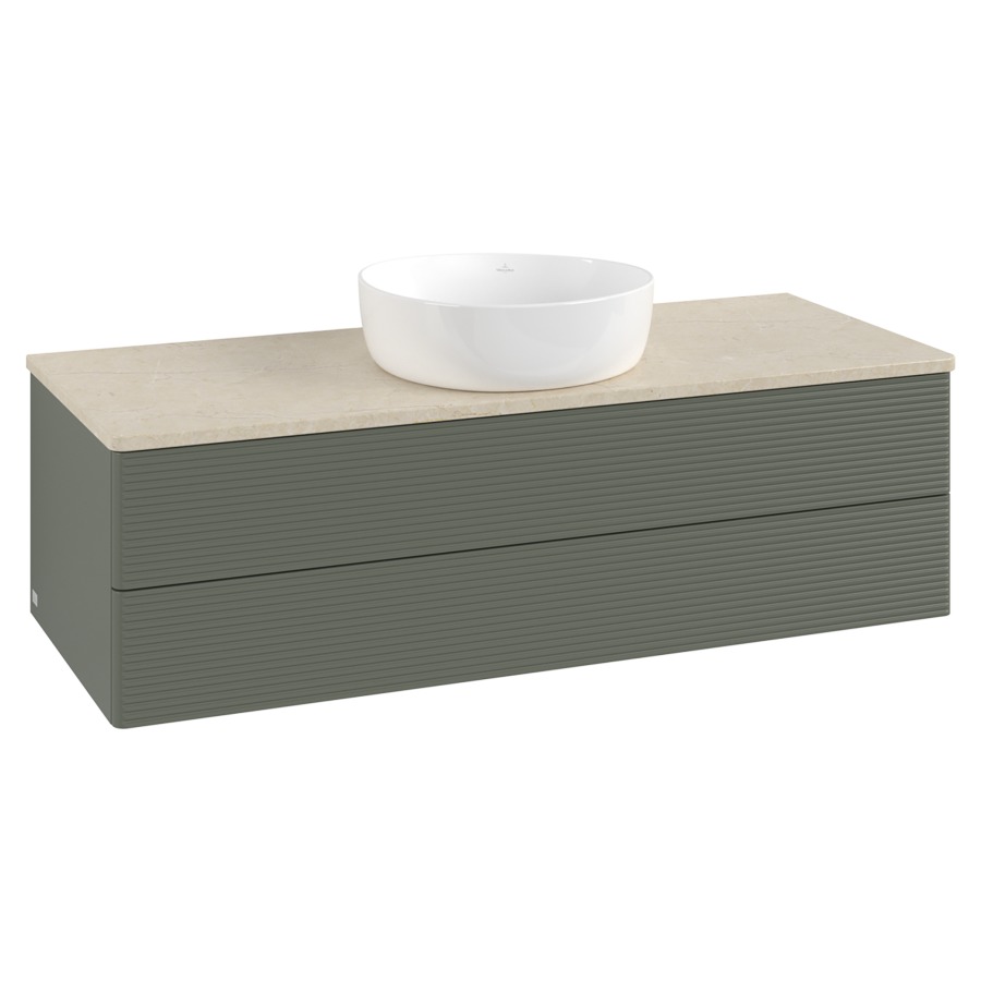Élément inférieur  Antao
120 x 36 x 50 cm
élément de tiroir, 2&nbsp;tiroirs
avec siphon gain de place
avec matériel de fixation
pour 1 lavabo à poser 234171/234172/234173
recouvrement Botticino
sans trou pour robinet