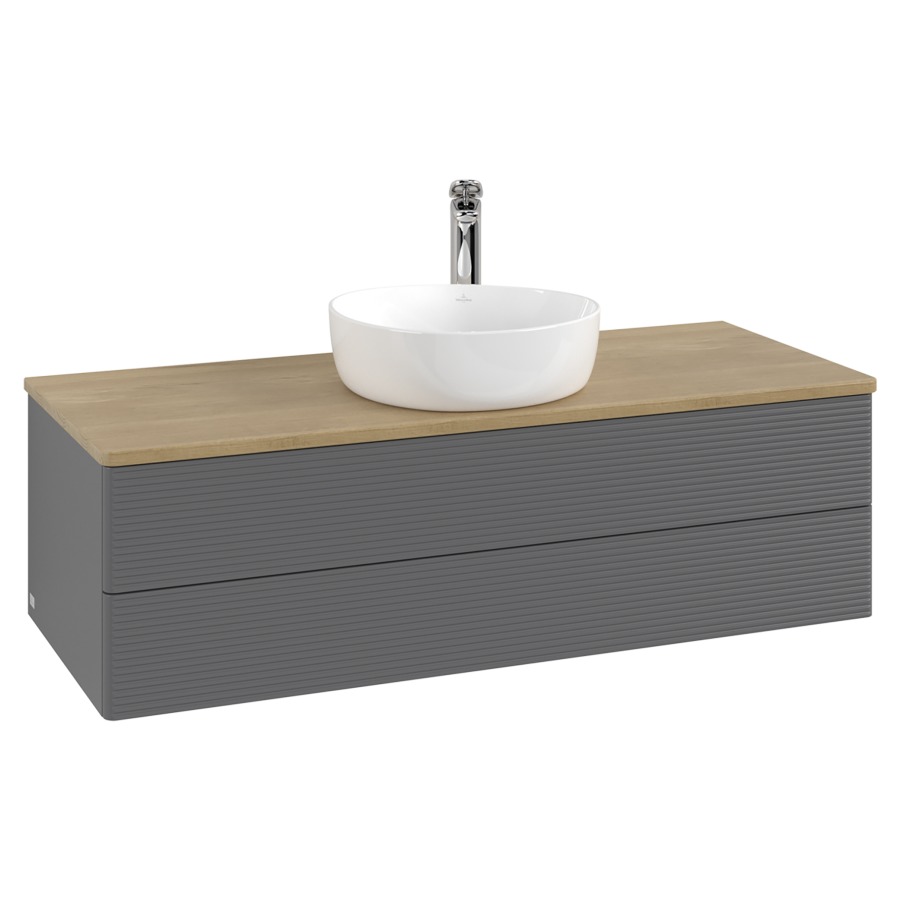 Élément inférieur  Antao
120 x 36 x 50 cm
élément de tiroir, 2&nbsp;tiroirs
avec siphon gain de place
avec matériel de fixation
pour 1 lavabo à poser 101037/101039/234171
recouvrement Honey Oak, 1 trou pour robinet