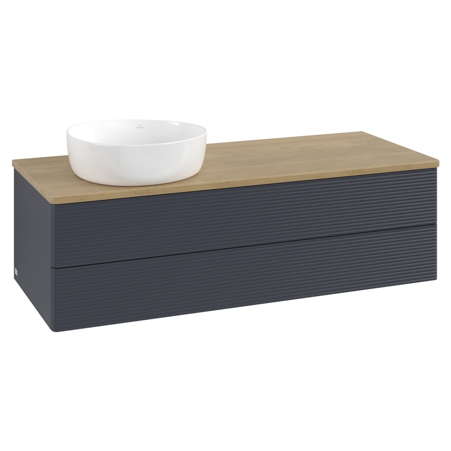 Élément inférieur  Antao
120 x 36 x 50 cm
élément de tiroir, 2&nbsp;tiroirs
lavabo à gauche
avec siphon gain de place
avec matériel de fixation
pour 1 lavabo à poser 234171/234172/234173
recouvrement Honey Oak
sans trou pour robinet