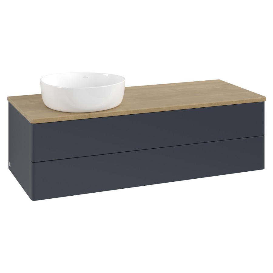 Élément inférieur  Antao
120 x 36 x 50 cm
élément de tiroir, 2&nbsp;tiroirs
lavabo à gauche
avec siphon gain de place
avec matériel de fixation
pour 1 lavabo à poser 234171/234172/234173
recouvrement Honey Oak
sans trou pour robinet