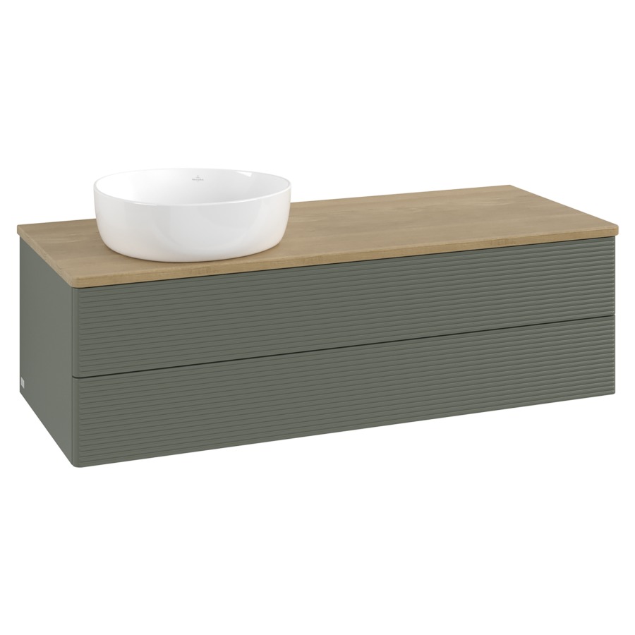 Élément inférieur  Antao
120 x 36 x 50 cm
élément de tiroir, 2&nbsp;tiroirs
lavabo à gauche
avec siphon gain de place
avec matériel de fixation
pour 1 lavabo à poser 234171/234172/234173
recouvrement Honey Oak
sans trou pour robinet