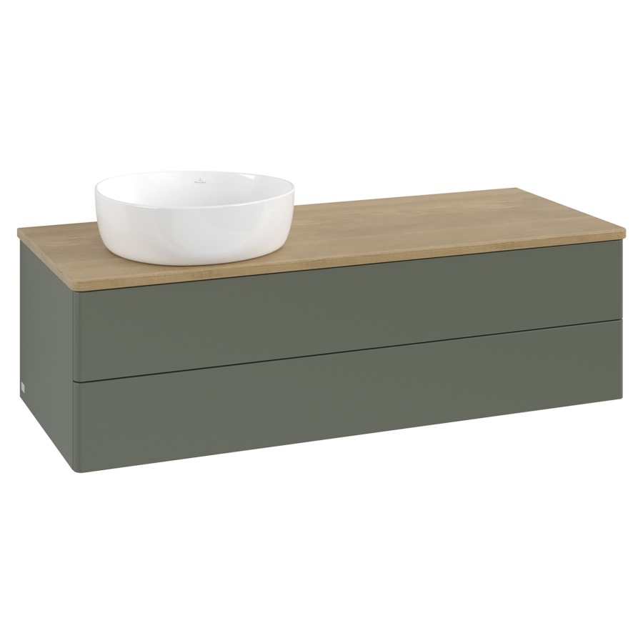 Élément inférieur  Antao
120 x 36 x 50 cm
élément de tiroir, 2&nbsp;tiroirs
lavabo à gauche
avec siphon gain de place
avec matériel de fixation
pour 1 lavabo à poser 234171/234172/234173
recouvrement Honey Oak
sans trou pour robinet