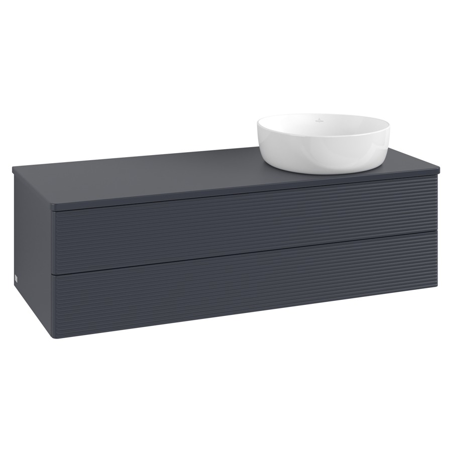 Élément inférieur  Antao
120 x 36 x 50 cm
élément de tiroir, 2&nbsp;tiroirs
lavabo à droite
avec siphon gain de place
avec matériel de fixation
pour 1 lavabo à poser 234171/234172/234173
recouvrement sans trou pour robinet