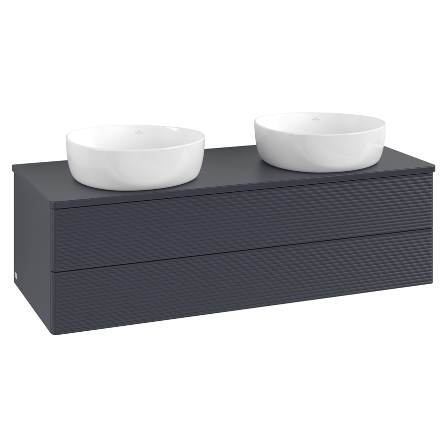Élément inférieur  Antao
120 x 36 x 50 cm
élément de tiroir, 2&nbsp;tiroirs
avec siphon gain de place
avec matériel de fixation
pour 2 lavabos à poser 234171/234172/234173
recouvrement sans trou pour robinet
