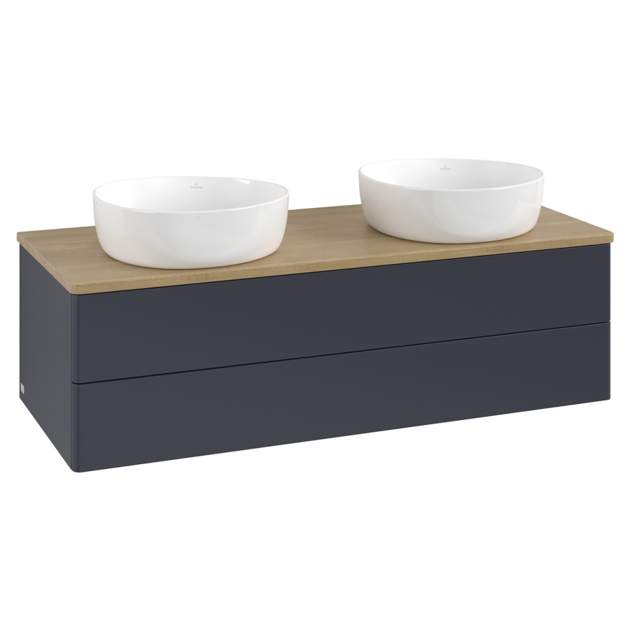 Élément inférieur  Antao
120 x 36 x 50 cm
élément de tiroir, 2&nbsp;tiroirs
avec siphon gain de place
avec matériel de fixation
pour 2 lavabos à poser 234171/234172/234173
recouvrement Honey Oak, sans trou pour robinet