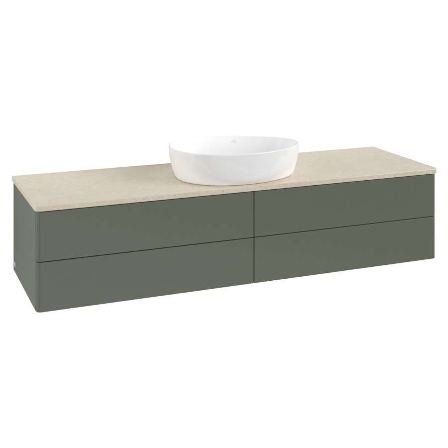 Élément inférieur  Antao
160 x 36 x 50 cm
2&nbsp;éléments de tiroir, 2&nbsp;tiroirs chacune
avec siphon gain de place
avec matériel de fixation
pour 1 lavabo à poser 234171/234172/234173
recouvrement Botticino
sans trou pour robinet