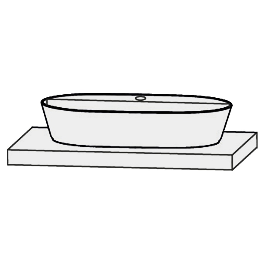 Lavabo à poser Design Line Platino 2.0 Nizza