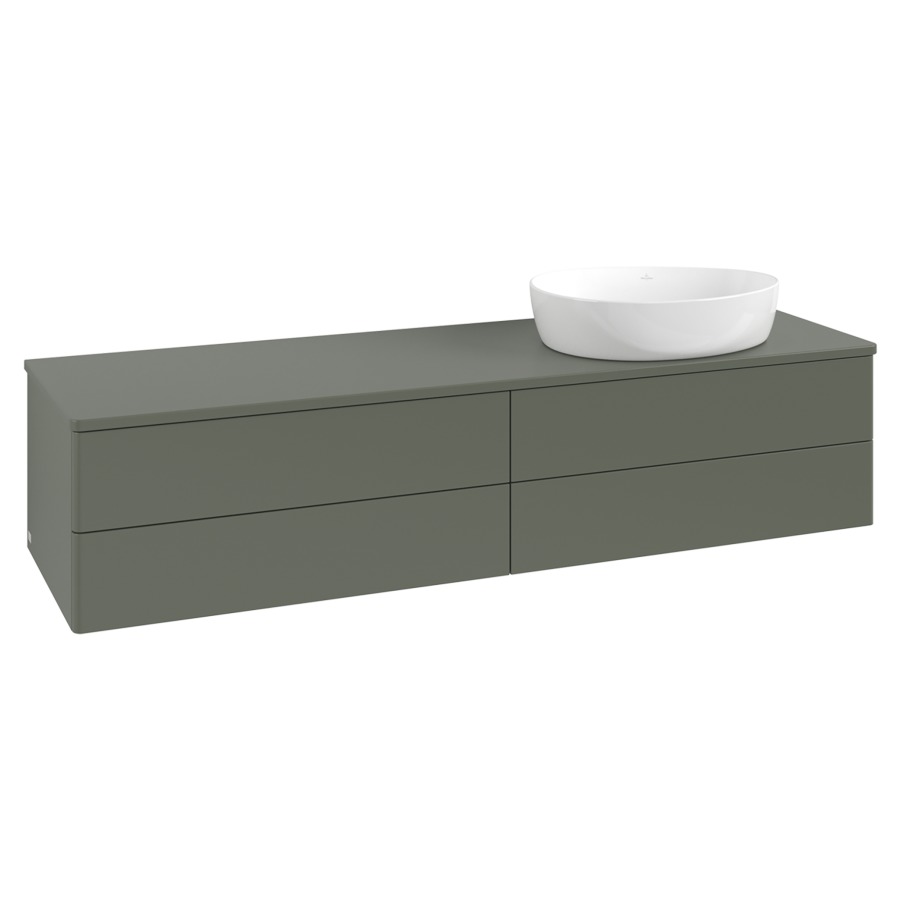 Élément inférieur  Antao
160 x 36 x 50 cm
2&nbsp;éléments de tiroir, 2&nbsp;tiroirs chacune
lavabo à droite
avec siphon gain de place
avec matériel de fixation
pour 1 lavabo à poser 234171/234172/234173
recouvrement sans trou pour robinet