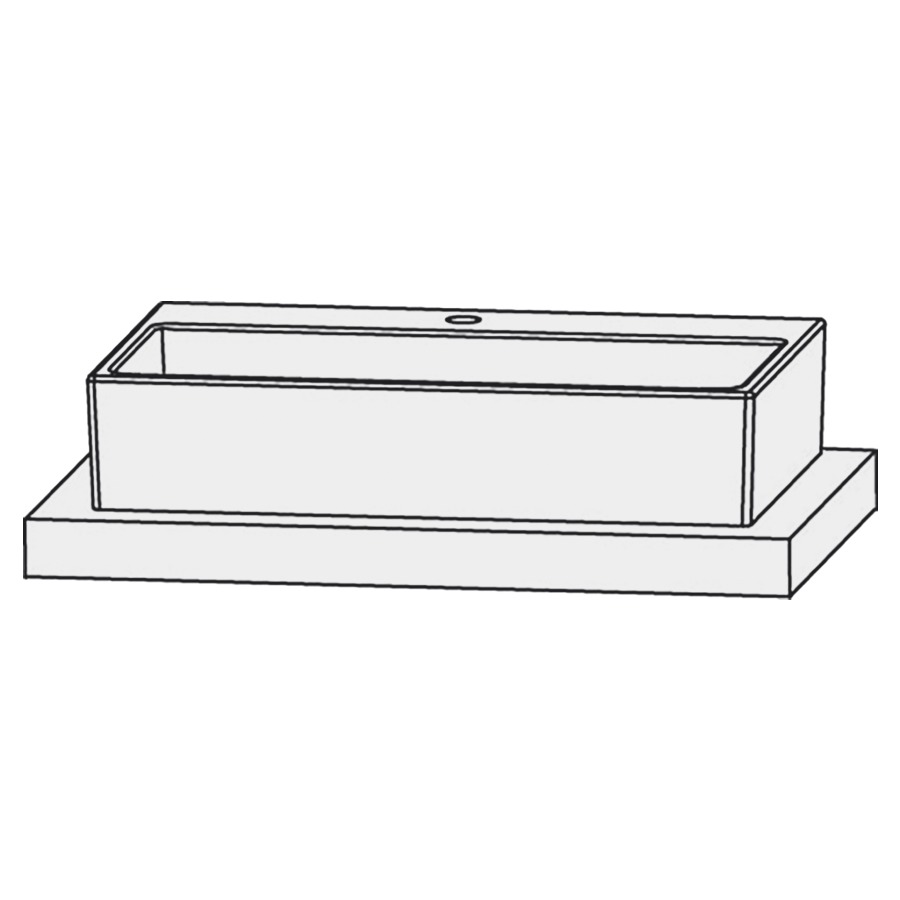 Lavabo à poser Design Line Platino 2.0 Squared