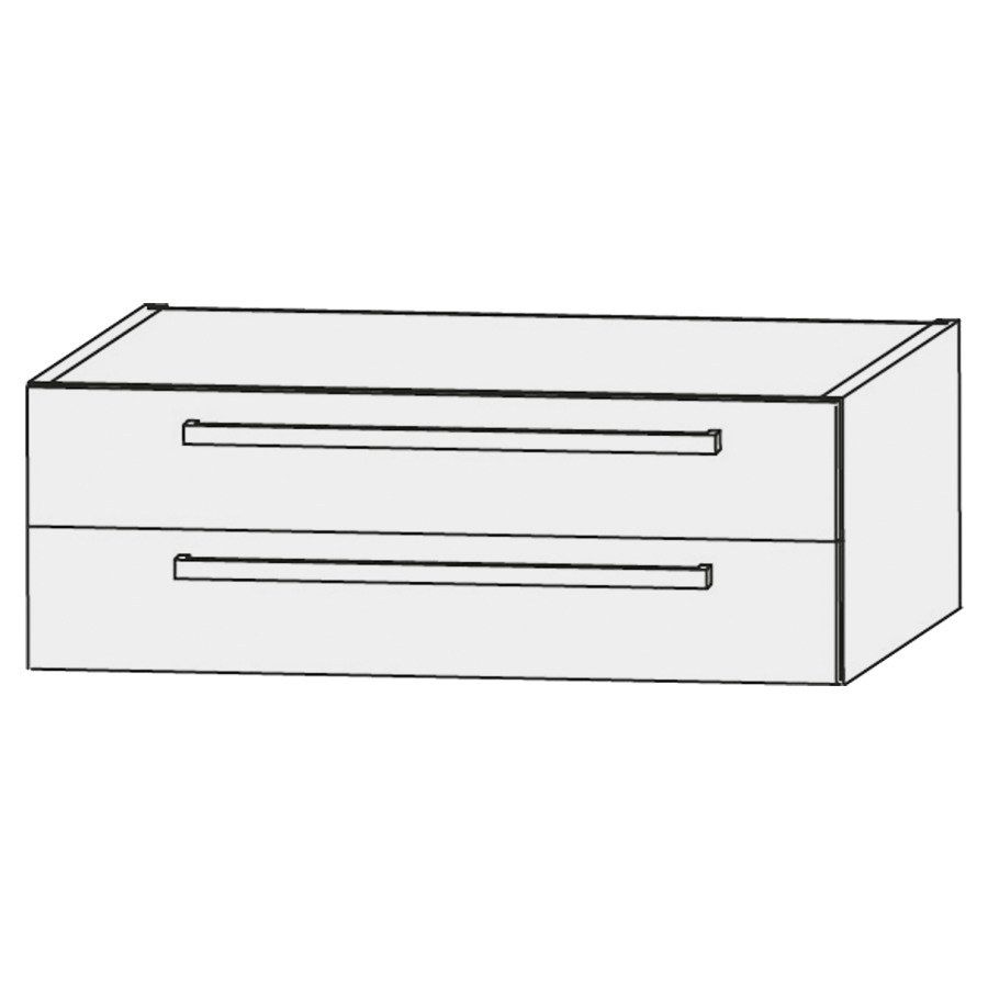Élément inférieur  Design Line Platino 2.0
90 x 32 x 39.5 cm
élément de tiroir, 2&nbsp;tiroirs
sans siphon gain de place
