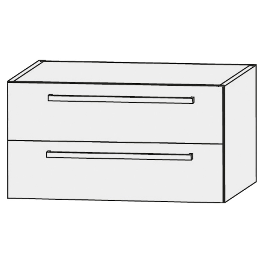 Élément inférieur  Design Line Platino 2.0
70 x 48 x 39.5 cm
élément de tiroir, 2&nbsp;tiroirs
sans siphon gain de place