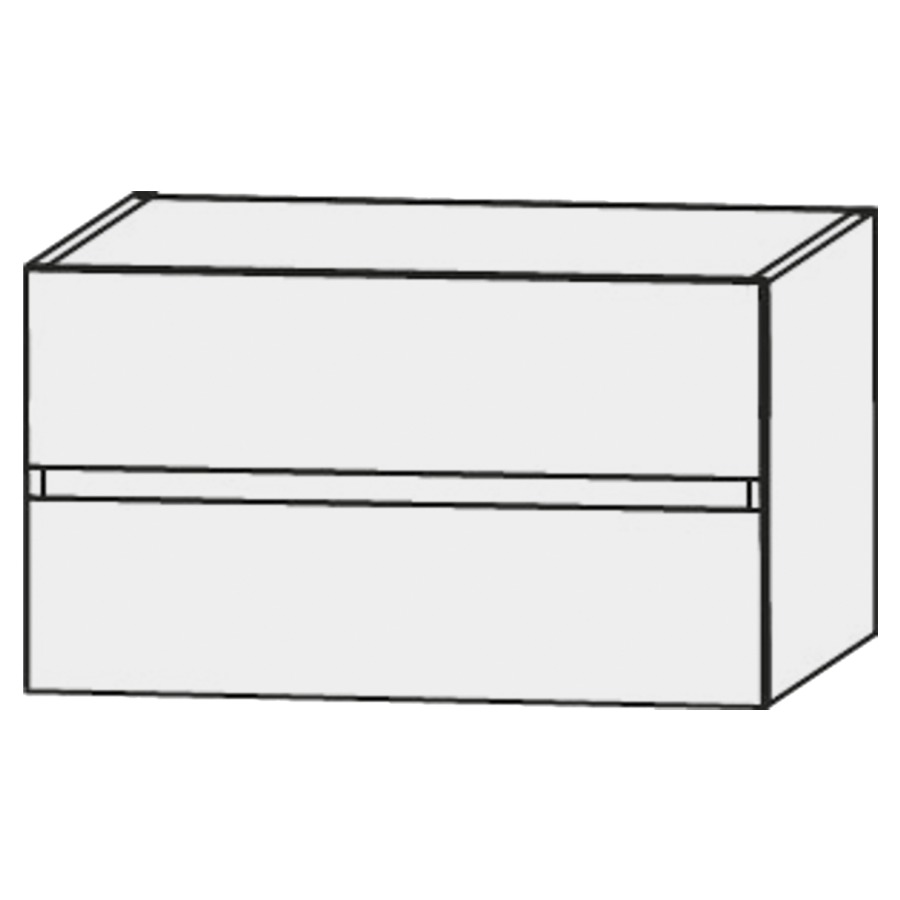 Élément inférieur  Design Line Platino 2.0
80 x 52 x 49 cm
élément de tiroir, 2&nbsp;tiroirs
sans poignée, sans siphon gain de place